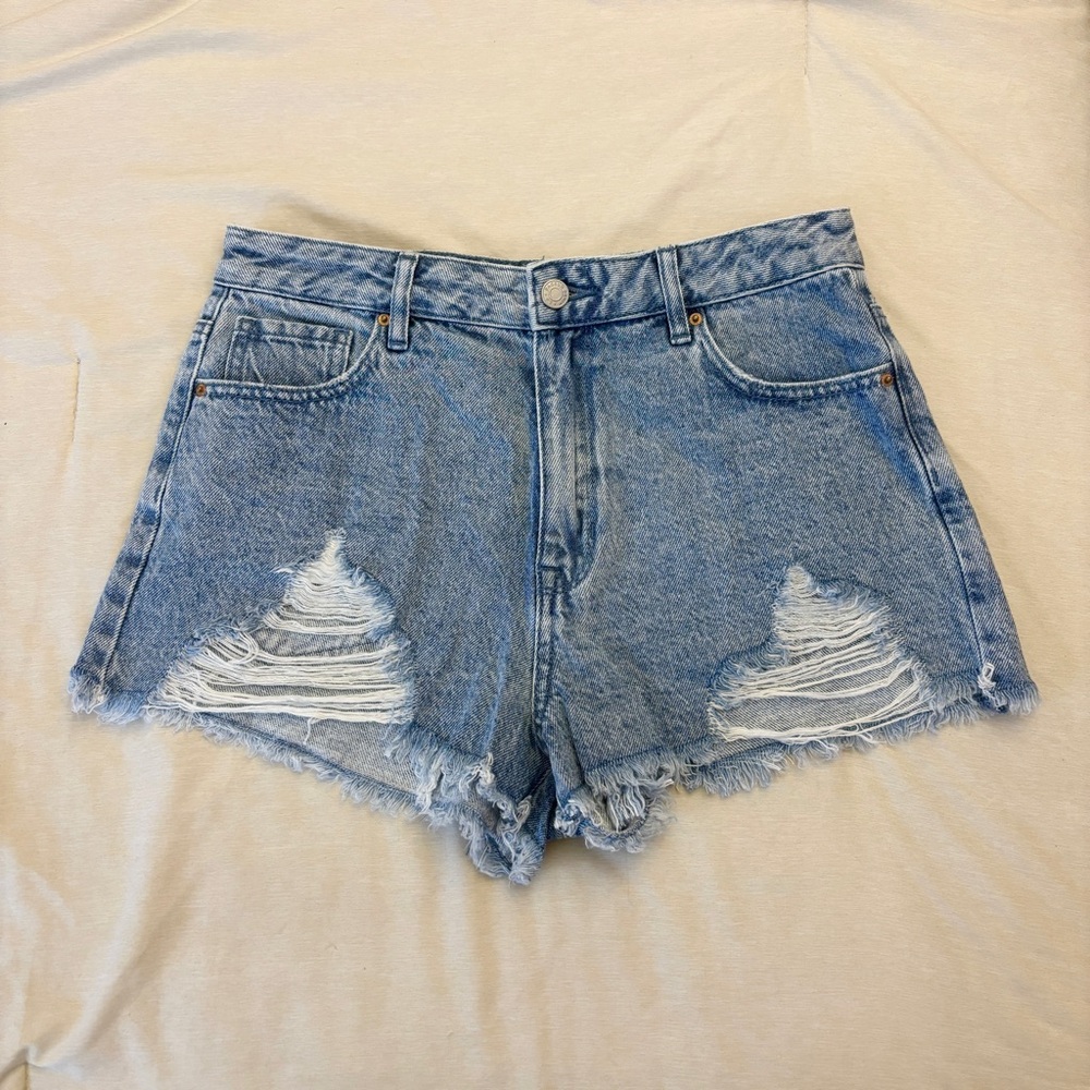 NEW PacSun High Rise Denim Festival Shorts